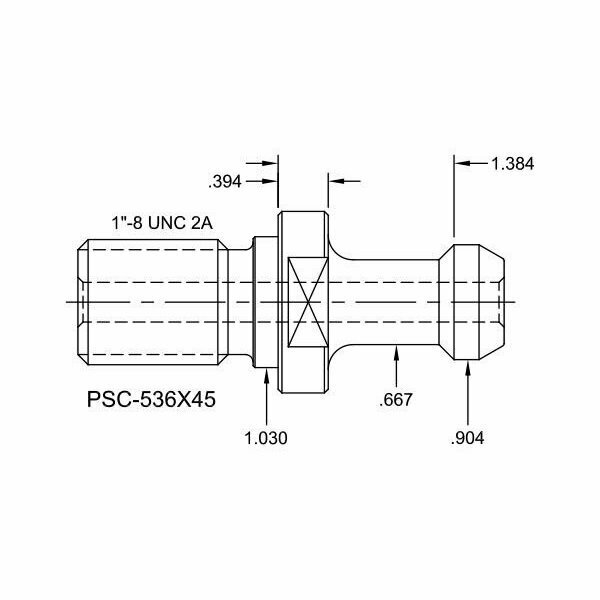 Tj Davies Co Coolant Through Retention Knob PSC-536X45